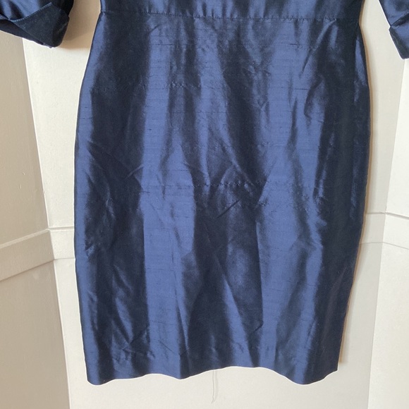 new lynn lugo silk navy dress - Picture 3 of 9